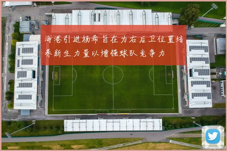海港引进杨希旨在为右后卫位置培养新生力量以增强球队竞争力